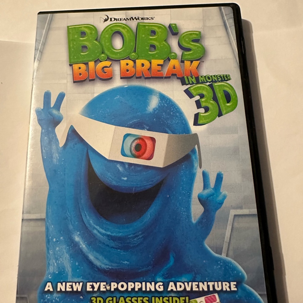 DVD DreamWorks Bob's Big Break in Monster 3D